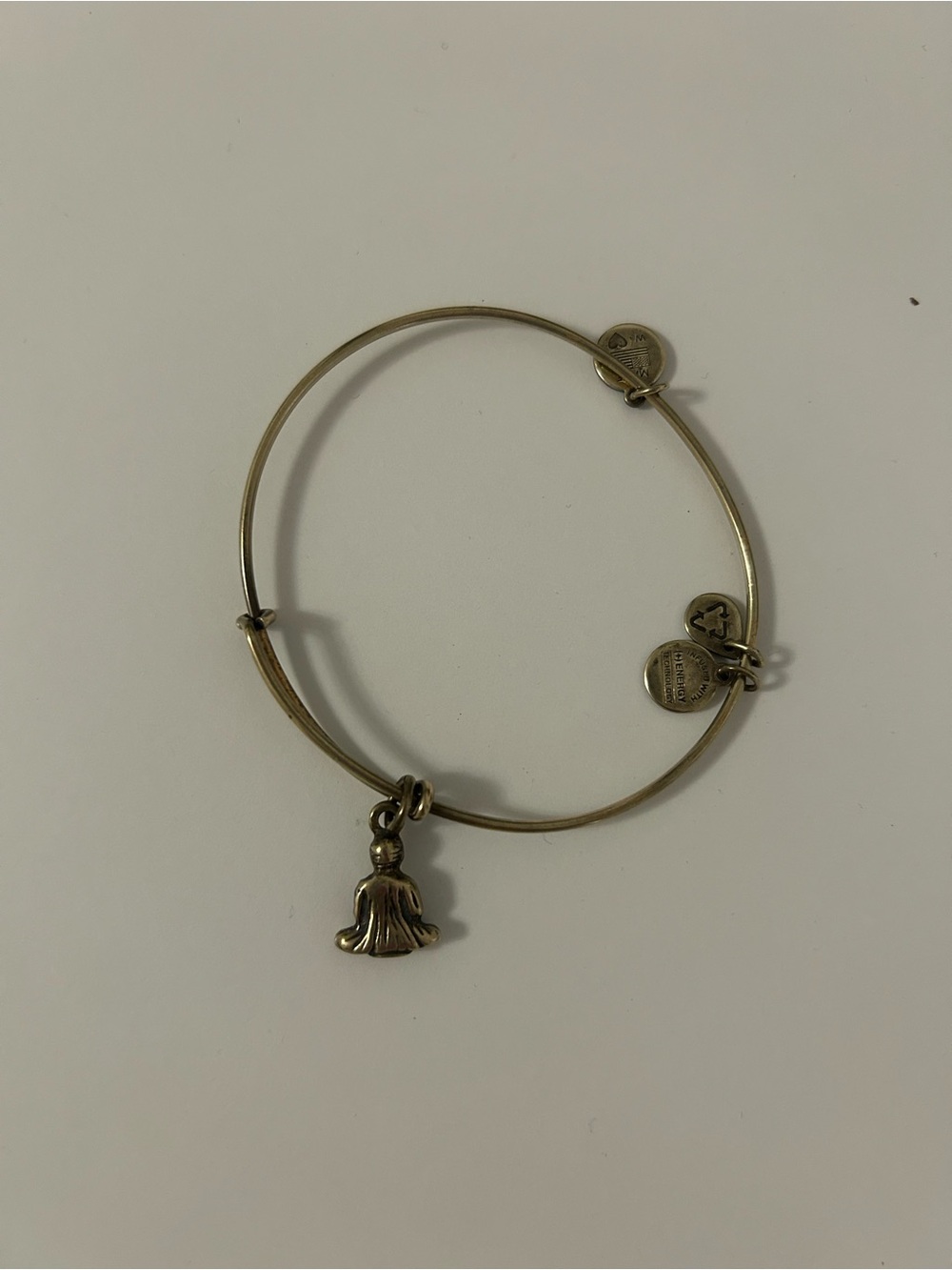 Alex and Ani bronze Buddha Charm Bangle Bracelet - Picture 2 of 2